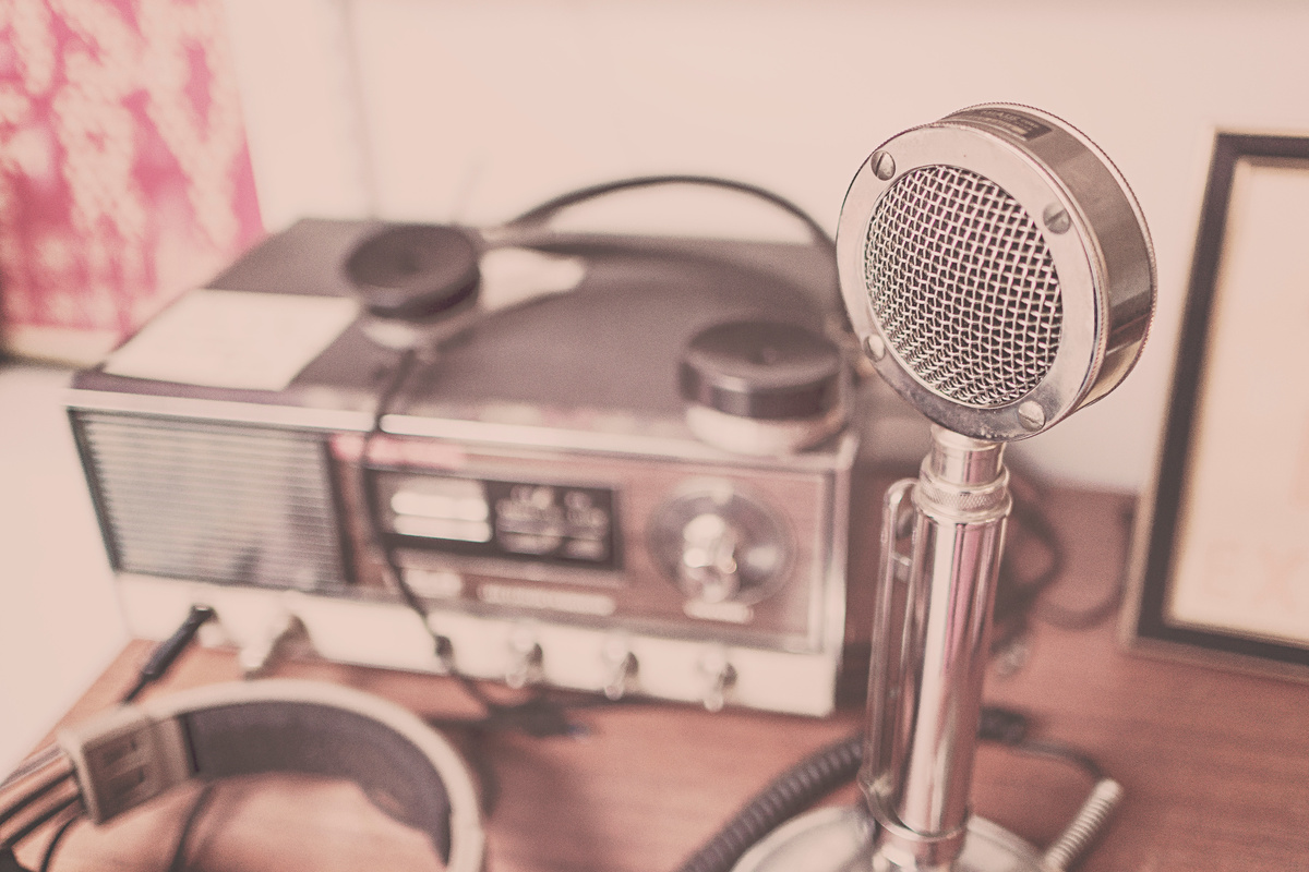 Vintage Mic and Radio